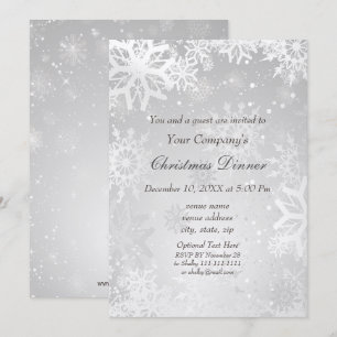 Silver Magical Corporate Holiday party Invite