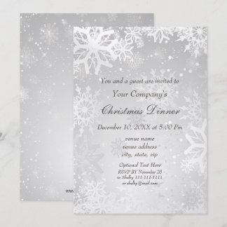 Silver Magical Corporate Holiday party Invite