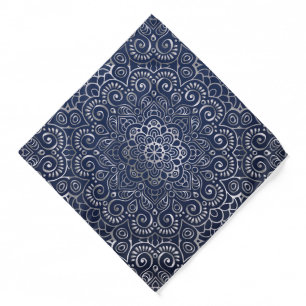 Silver Mandala  Bandana