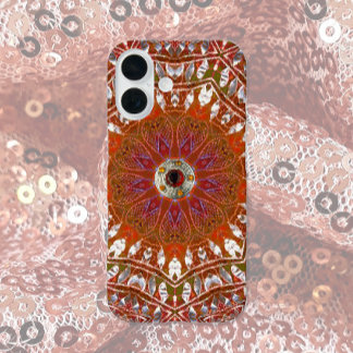 Silver Mandala iPhone 16 Case