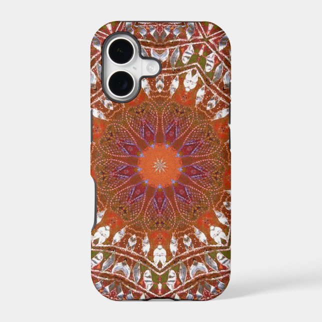 Silver Mandala Iphone Case (Back)