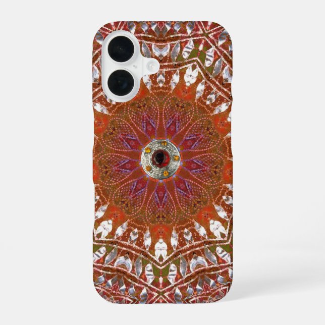 Silver Mandala Iphone Case (Back)
