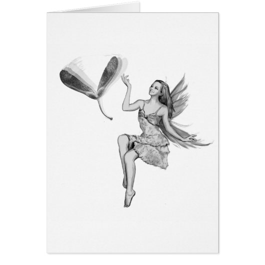 Silver Maple Fairy with Seeds Cards (Front)