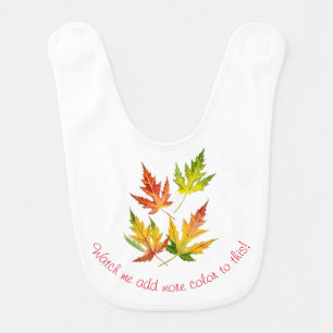Silver Maple on a Baby Bib