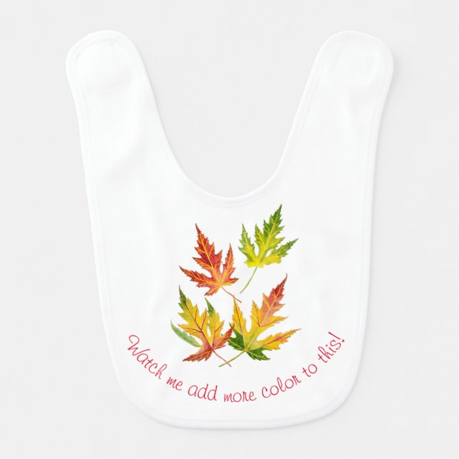 Silver Maple on a Baby Bib (Front)