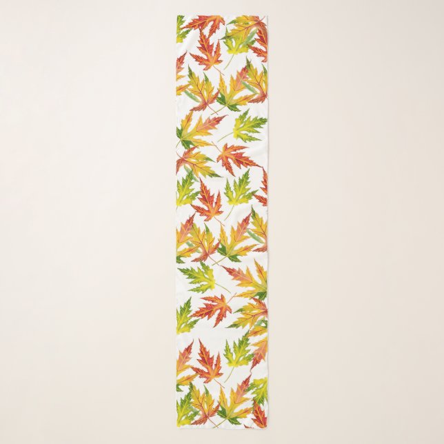 Silver Maple on a Rectangular Scarf (Front)