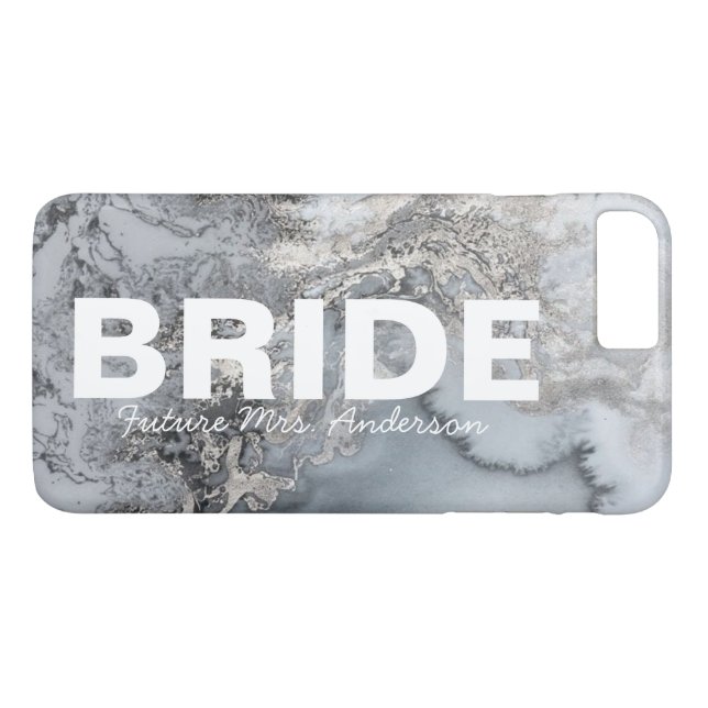 Silver Marble Bride design Case-Mate iPhone Case (Back (Horizontal))