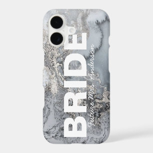 Silver Marble Bride design iPhone 17 Case