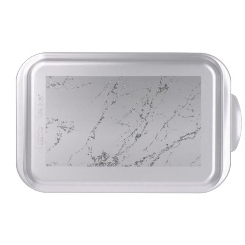 Silver Marble Glam Glitter  Cake Pan