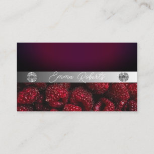 Silver Marble Pink Diamond Coach Business Card