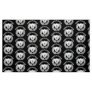 Silver masonry symbol fabric
