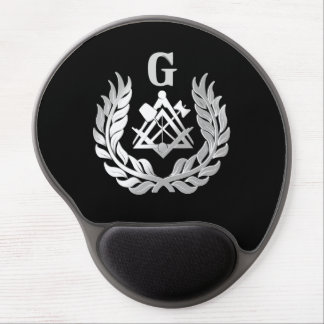 Silver masonry symbol gel mouse pad