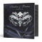 Silver Masquerade Black Jeweled Wedding Binder