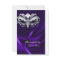 Silver Masquerade Purple Bridal Shower Invitation