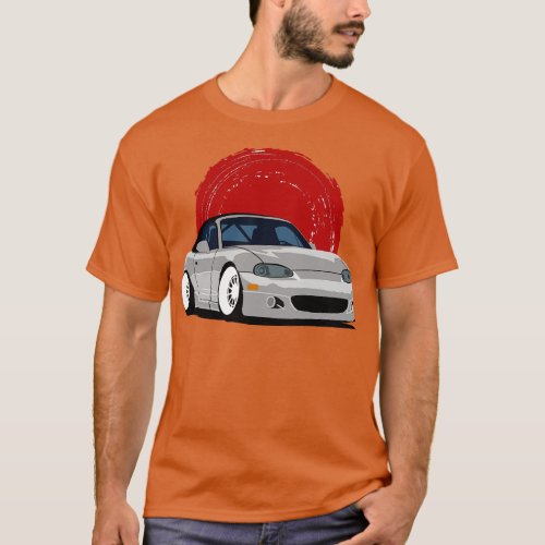 Silver Mazda Miata NB T_Shirt