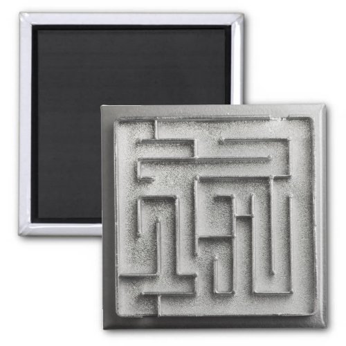 Silver maze magnet