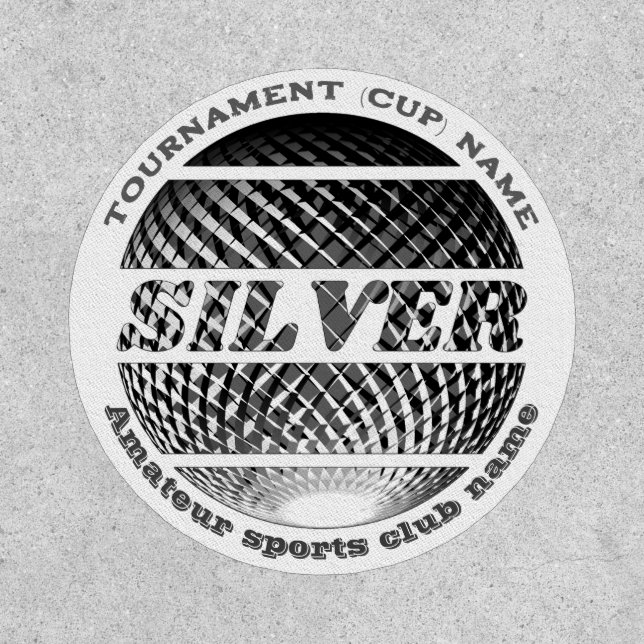 Silver medal, 2nd place winner  patch (Front)