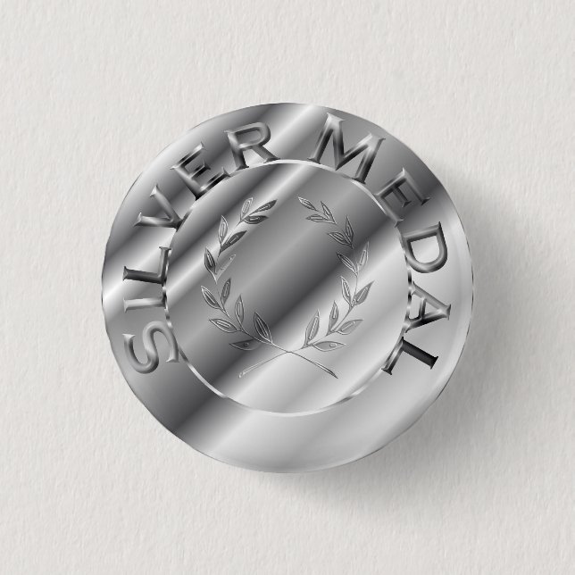Silver Medal Button (Front)