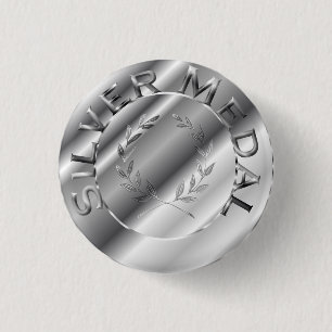 Silver Medal Button