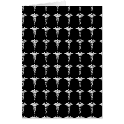 Silver Medical Caduceus (Front)