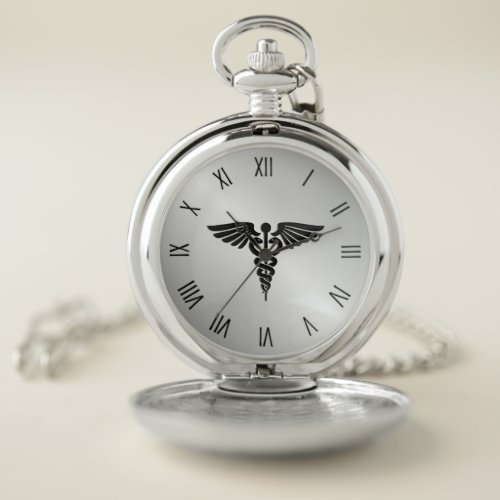 Silver Medical Caduceus