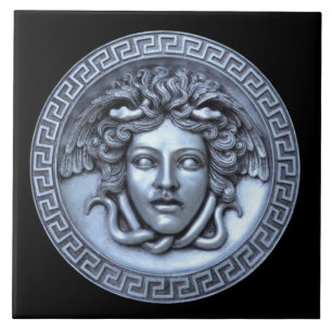 Silver Medusa Wall Tile