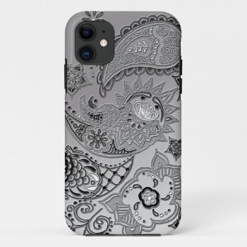 Silver Mehndi Pattern Design Iphone5 Covers by In_case at Zazzle