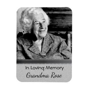 Silver Memoriam Magnet for Mother or Grandmother