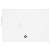 Silver Merry Christmas Tree with Raiding Reindeer (Back Horizontal)