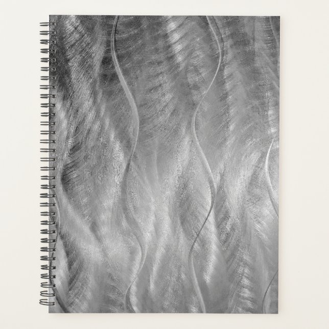 Silver Metal Abstract  Planner (Front)