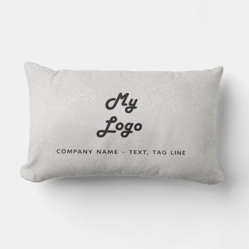 Silver metal black business logo hotel rental pool lumbar pillow