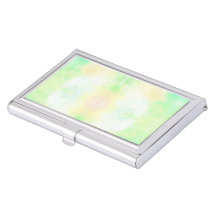 Silver metal business card holder