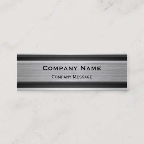 Silver Metal Business Card Template Generic