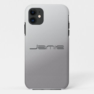 Silver Metal Customized iPhone5 covers