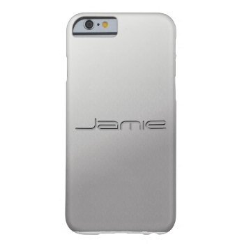 Silver Metal Customized Iphone 6 Case Covers by In_case at Zazzle