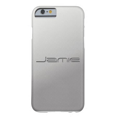 Silver Metal Customized Iphone 6 Case Covers