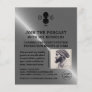Silver Metal Effect, Podcaster, Podcast Flyer