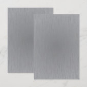 Silver Metal Look (Front/Back)