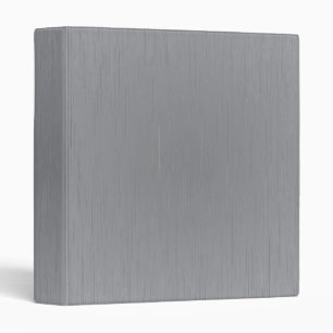 Silver Metal Look 3 Ring Binder