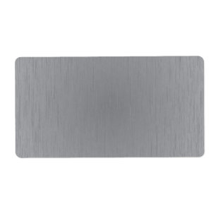 Silver Metal Look Label