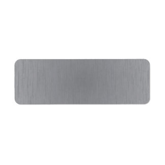 Silver Metal Look Label