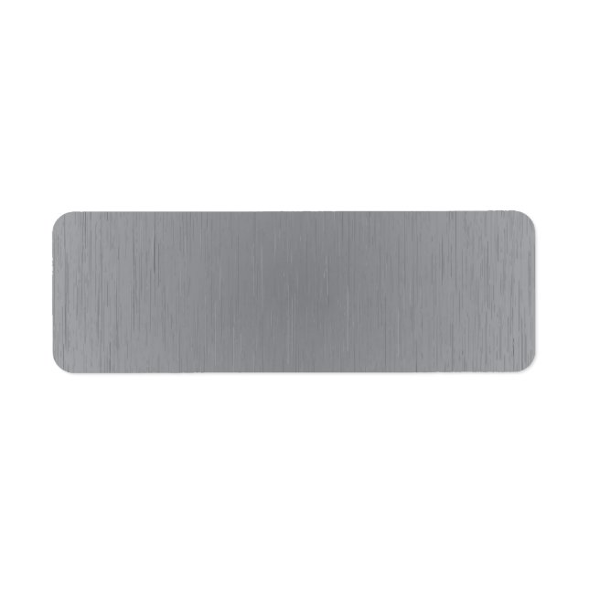 Silver Metal Look Label (Front)