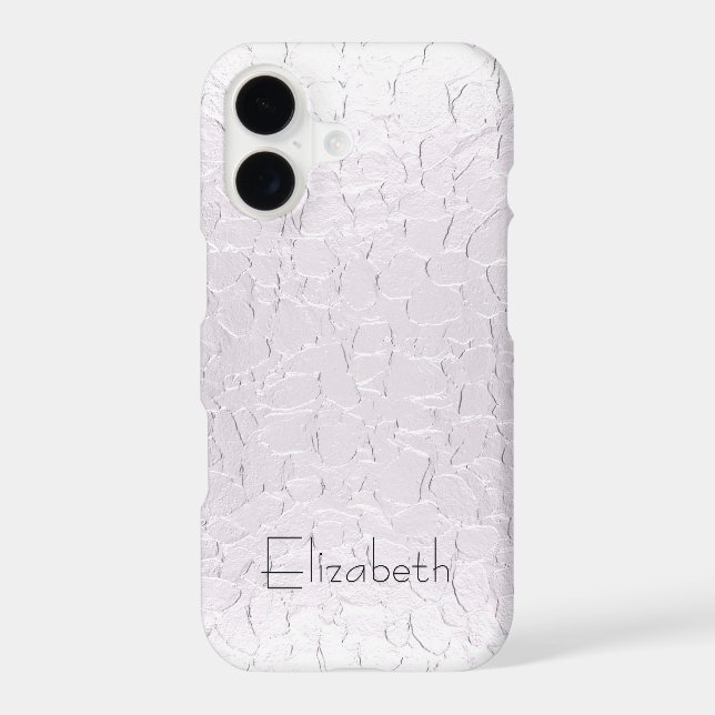 Silver Metal Plate Iphone Case (Back)