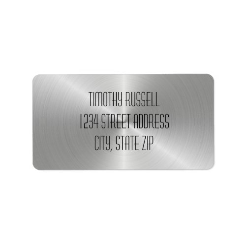 Silver Metal Shine _ Address Labels