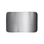 Silver metal texture bath mat