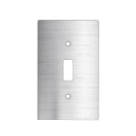 Silver metal texture light switch cover