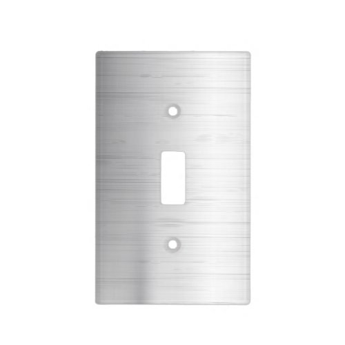 Silver metal texture light switch cover