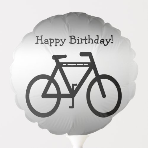 Silver Metallic Bicycle Sports Balloon