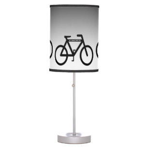 Silver Metallic Bicycle Table Lamp
