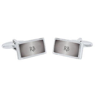 Silver Metallic Cufflinks